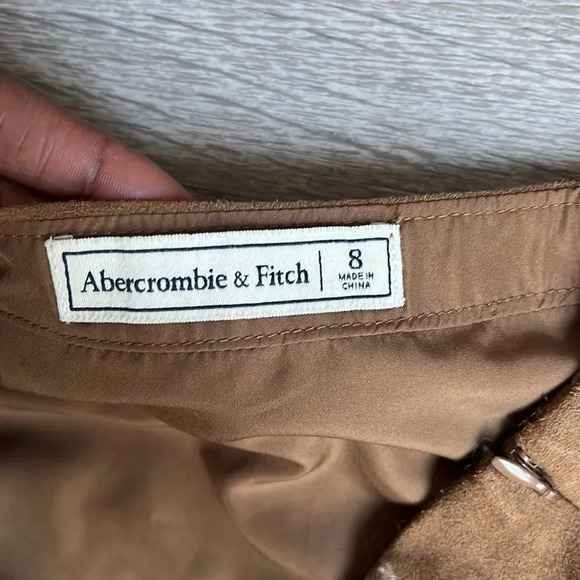 Abercrombie & Fitch Faux Suede Mini Skirt Y2K - Picture 7 of 8
